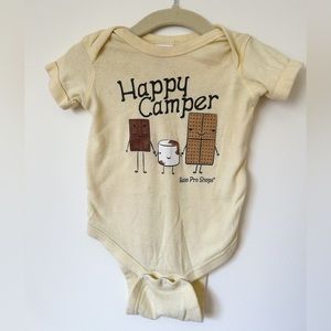 Vintage Happy Camper Bass Pro Shops Baby Onesie Undershirt Size 6M
